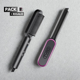 Pack Cepillo Alisador Tymo 2 en 1 Hair Queen + Regalo: Kit Acessorios