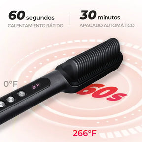 Pack Cepillo Alisador Tymo 2 en 1 Hair Queen + Regalo: Kit Acessorios